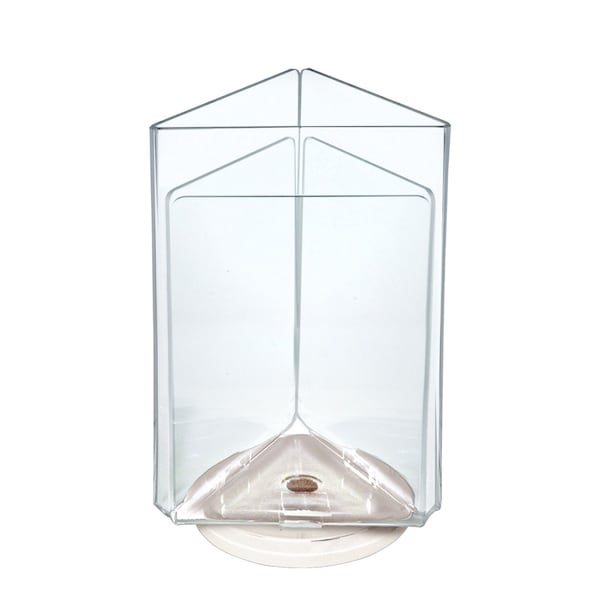 Azar Displays Three-Sided Revolving Sign and Menu Holder, 5 in. W x 7 in. H 193722-WHT - main